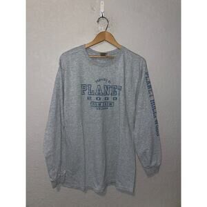 Vintage Planet Hollywood Shirt 2000 Film Crew Orlando Long Sleeve Tee VTG XL